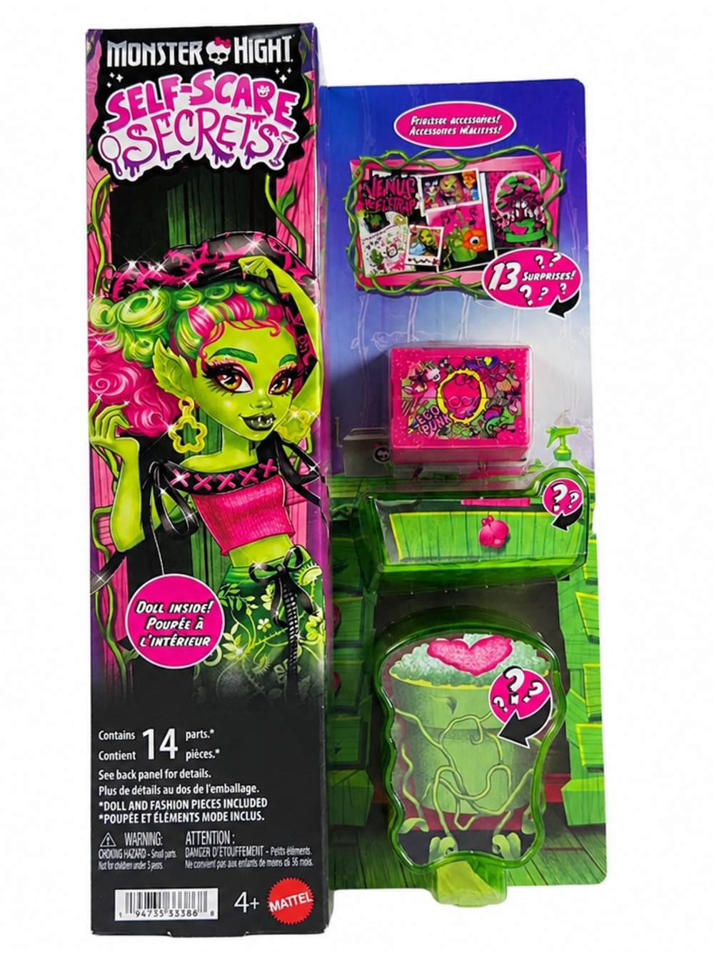 Monster High Self-Scare Secrets Playset - Green & Pink
